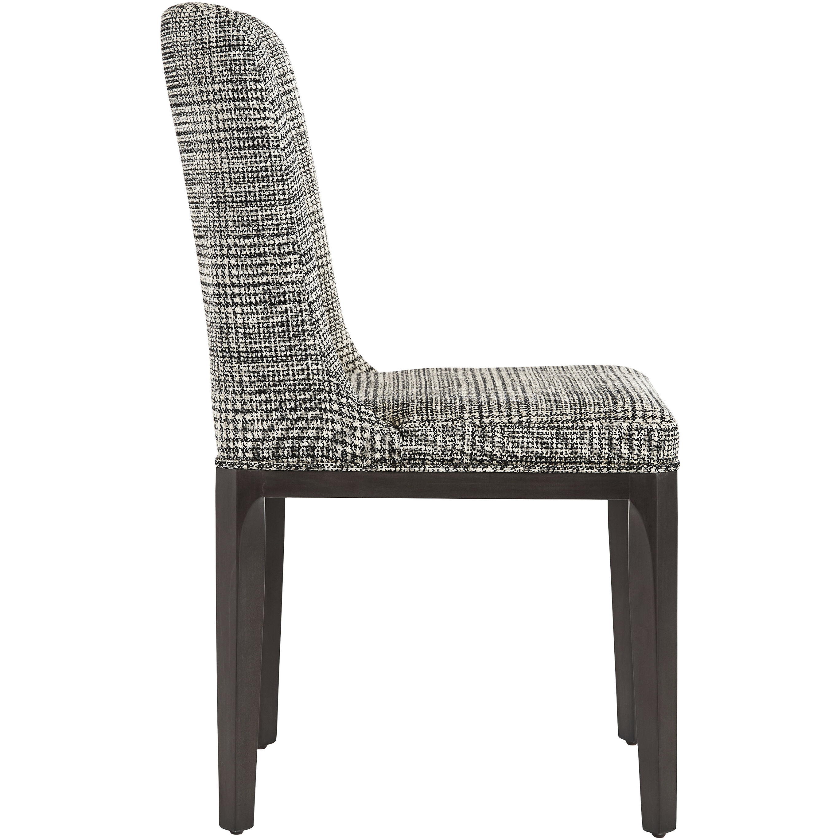 Elisa Grey Oak / Naya Check Black Dining Chair